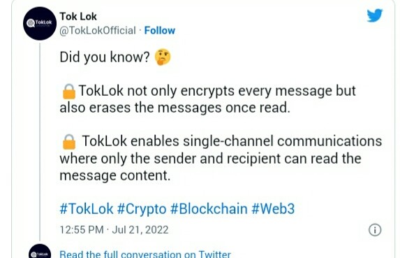 إطلاق منصة TokLok اللامركزية للتواصل الإجتماعي 2 منصة لامركزية