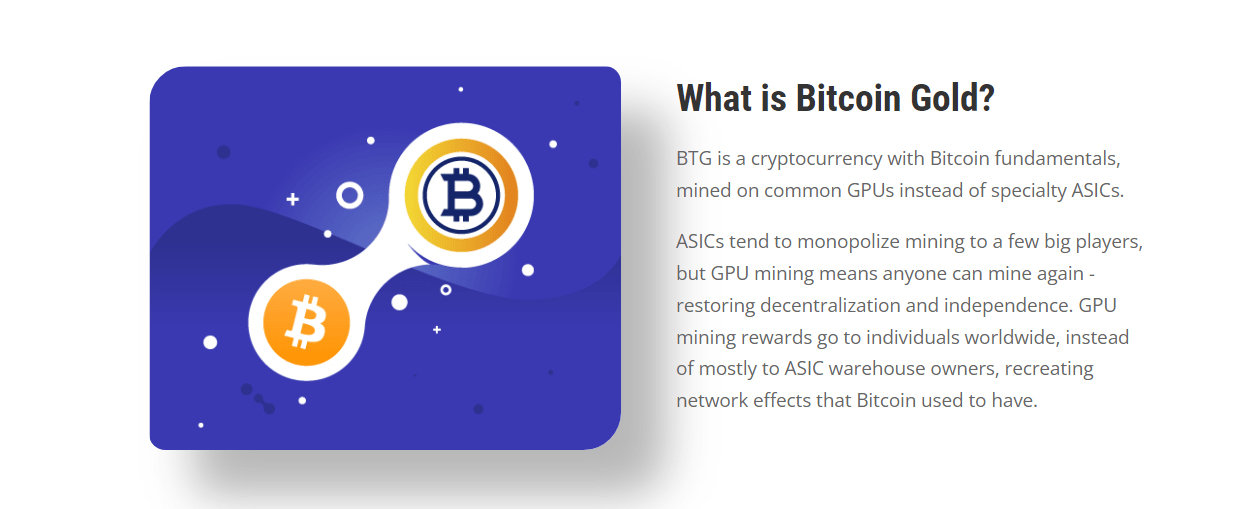 عملة BTG (بيتكوين غولد): ما هي وما هو مشروعها؟ 2 تعريف عملة بيتكوين غولد حسب الموقع الرسمي