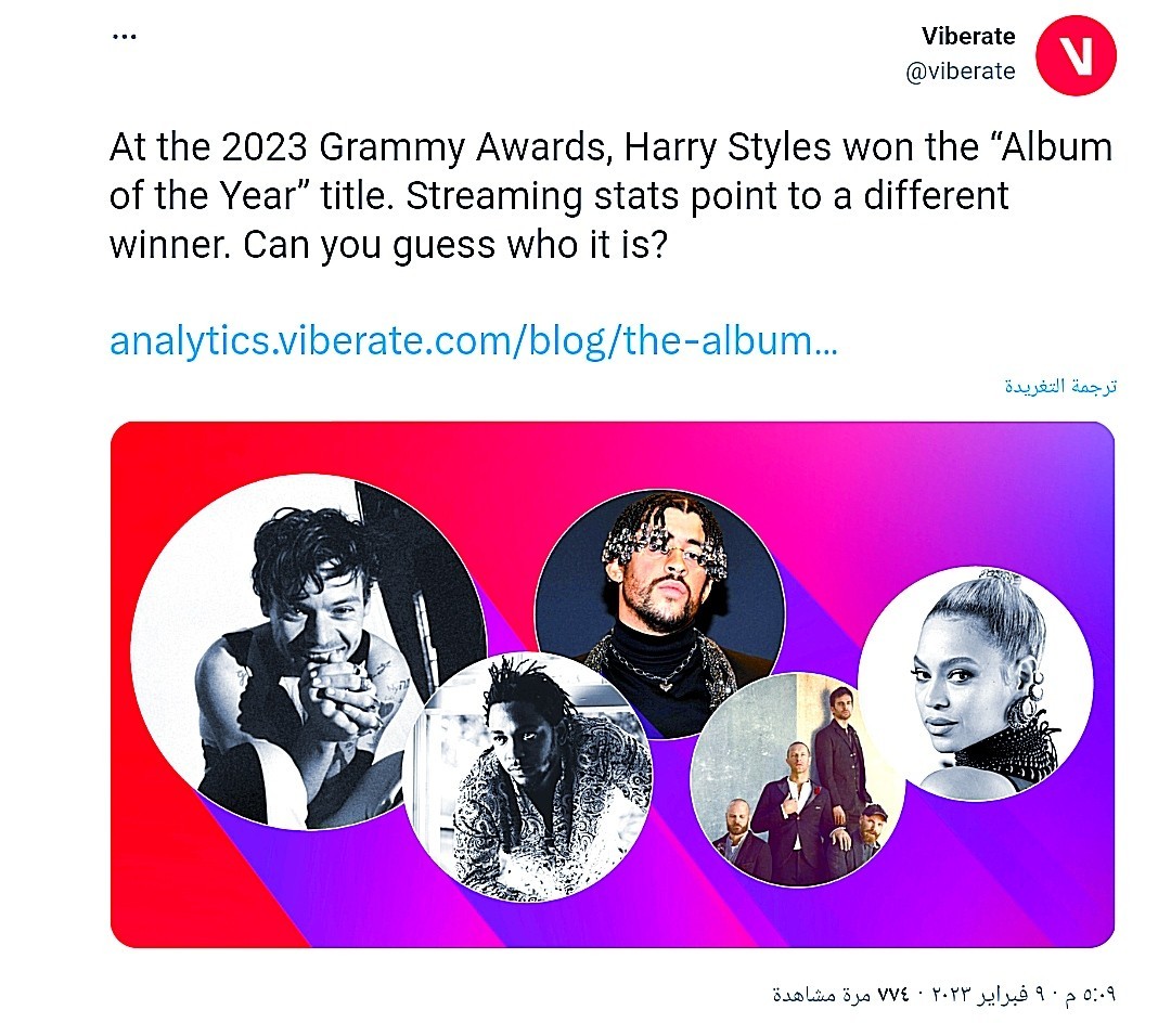 عملة VIP ترتفع بأكثر من 30% عقب الإعلان عن الفائز بجائزة حدث Grammy؟ 4 الإعلان عن فائز بحفل جوائز Grammy 2023