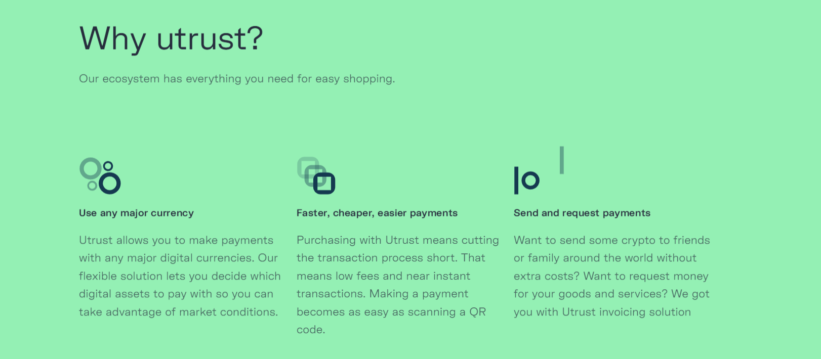 ما هي عملة UTK وما هو مشروعها بلغة بسيطة؟ 4 بعض ميزات منصة Utrust