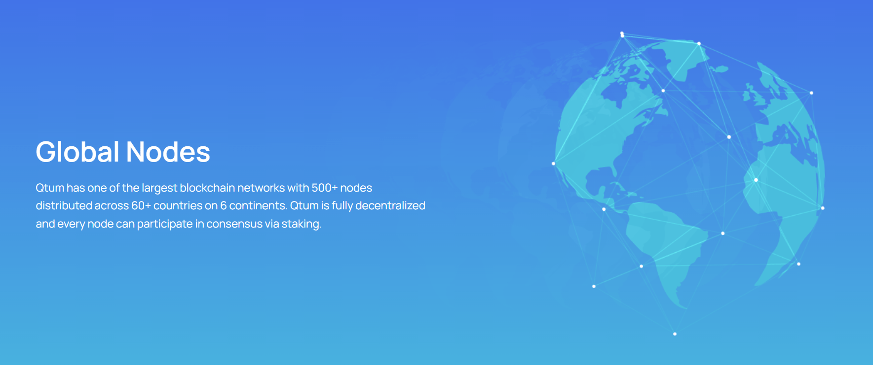 ما هي عملة QTUM وما هو مشروعها بلغة بسيطة؟ 4 عقد حول العالم لشبكة Qtum