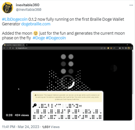 ما هي حقيقة الثغرة الخطيرة التي تهدد عملة الدوجكوين؟ 4 حساب Inevitable360 يؤكد عمل ترقية Libdogecoin بشكل صحيح