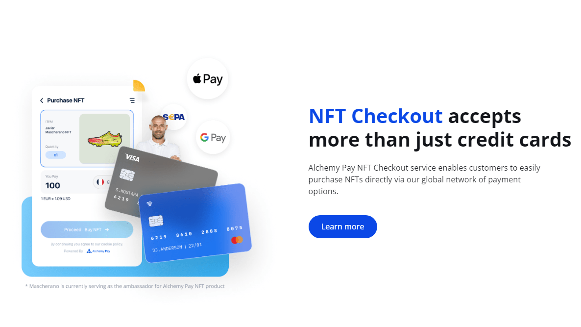 عملة ACH : ما هي وما هو مشروعها بلغة بسيطة؟ 11 صورة توضح امتلاك منصة Alchemy Pay لخدمة بيع رموز NFTs