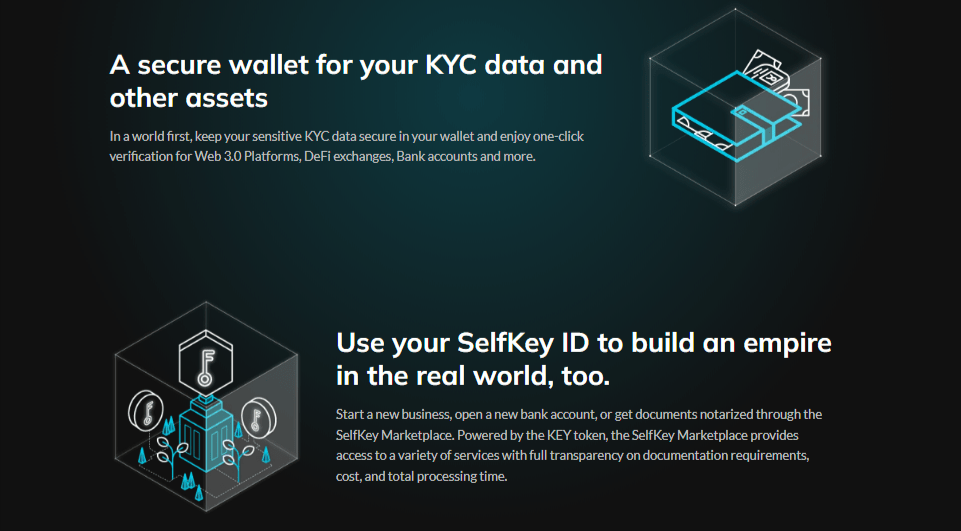 عملة KEY : ما هي وما هو مشروعها بلغة بسيطة؟ 8 منصة SelfKey توفر محفظة آمنة ومعرف خاص بالمستخدم يمكنه من البناء