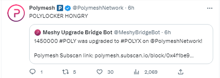 ما هو سبب الارتفاع في سعر عملة POLYX الرقمية بأكثر من 30%؟ 8 صورة التحديث الجديد لشبكة Polymesh