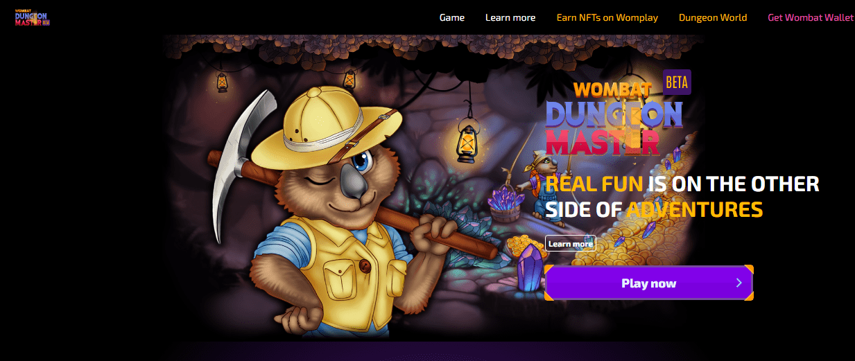أفضل ألعاب البلوكتشين لعام 2023 29 صورة لعبة Wombat Dungeon Masters Game