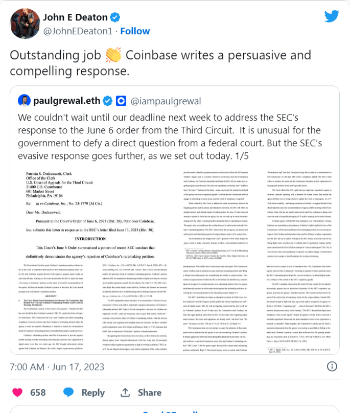 منصة Coinbase: هذا هو هدف السلطات الأمريكية 2 رد فعل الشركة