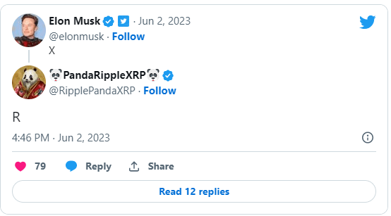 إيلون ماسك يجذب اهتمام مجتمع عملة XRP 2 إيلون ماسك يشير في تغريدته إلى عنوان التطبيق "X-app"