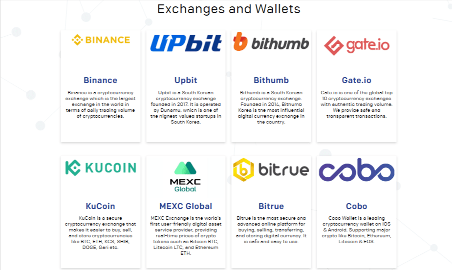 صورة للمنصات التي يمكن من خلالها تداول عملة QKC الرقمية