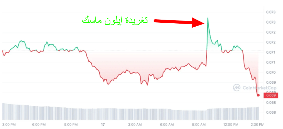تغريدة إيلون ماسك تفجر سعر الدوجكوين 4 تأثير تغريدة إيلون ماسك