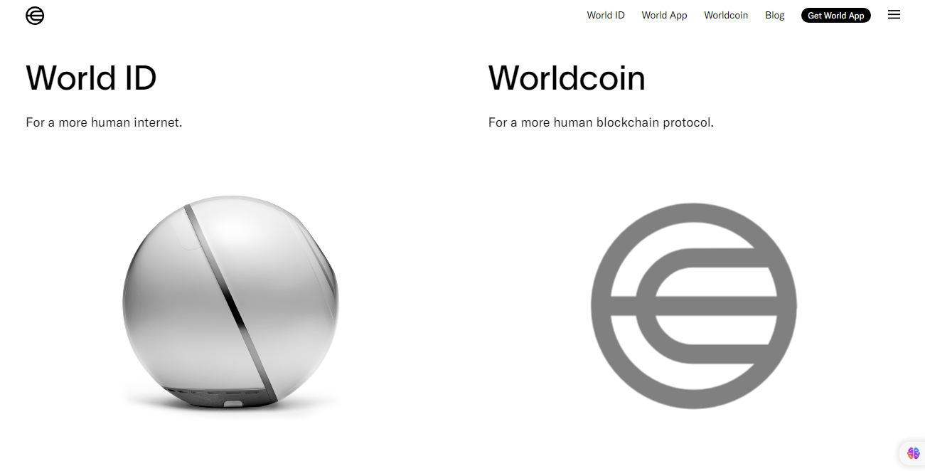 صورة لمكونات بروتوكول Worldcoin.