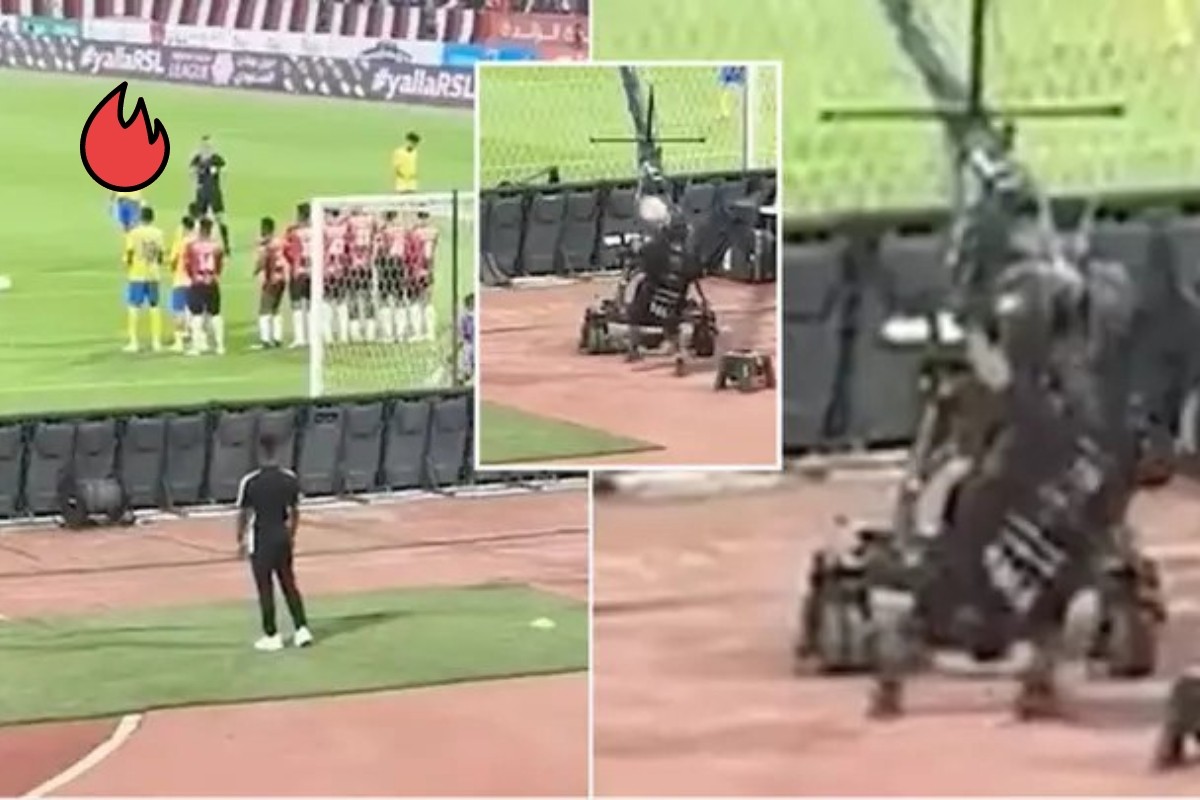 شاهد ماذا فعل رونالدو بالمصور في مباراة النصر (فيديو)