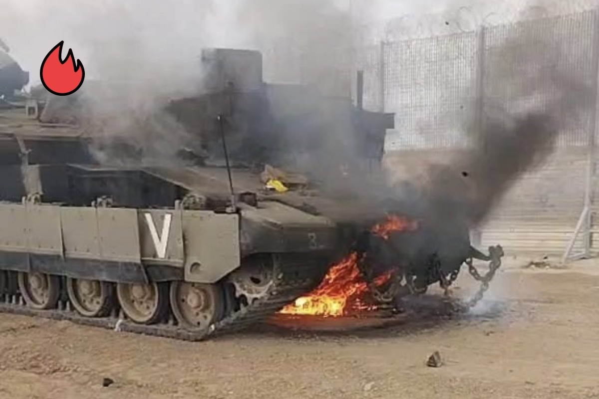 كتائب القسام تقوم بتدمير 4 دبابات إسرائيلية بصواريخ كورنيت