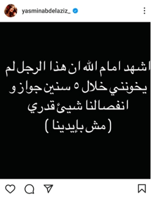 ياسمين عبد العزيز تكشف الحقيقة: هل خانها أحمد العوضي؟ 2 image 115