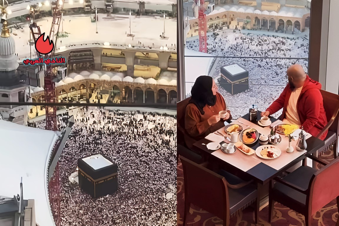 جزائريان يثيران الجدل بصور إفطارهما من الحرم المكي