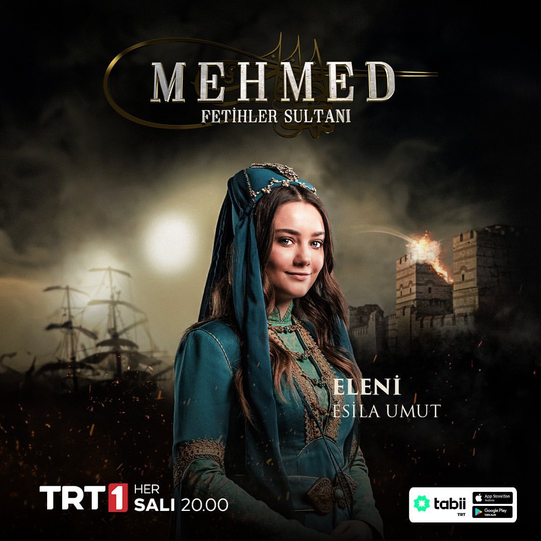 أبطال مسلسل السلطان محمد الفاتح التركي Mehmed Fetihler 2024 39 صورة بوستر إيليني (إيسيلا أوموت) مسلسل السلطان محمد الفاتح التركي