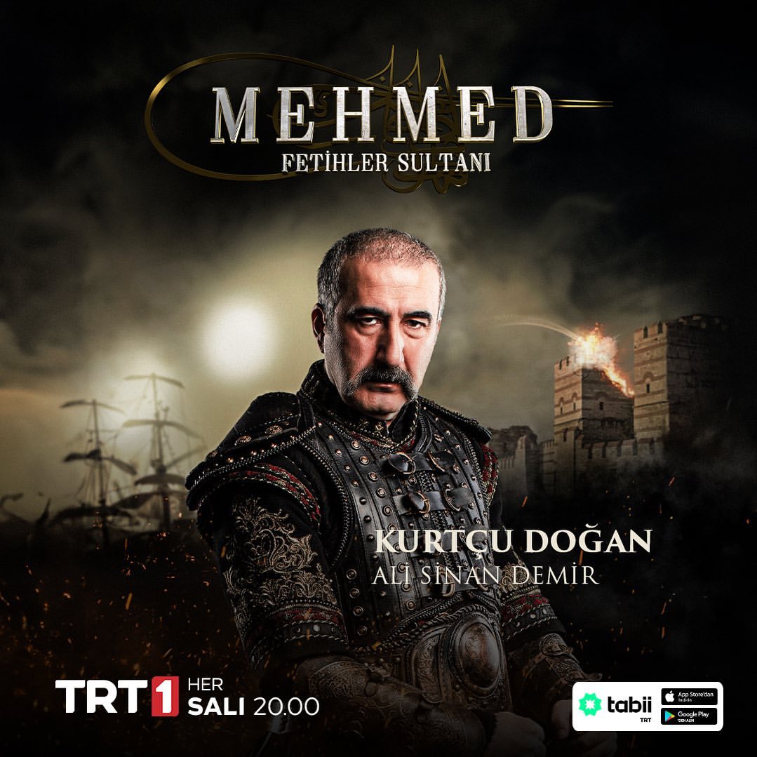 أبطال مسلسل السلطان محمد الفاتح التركي Mehmed Fetihler 2024 44 صورة بوستر كورتجو دوغان (علي سنان ديمير) مسلسل السلطان محمد الفاتح التركي