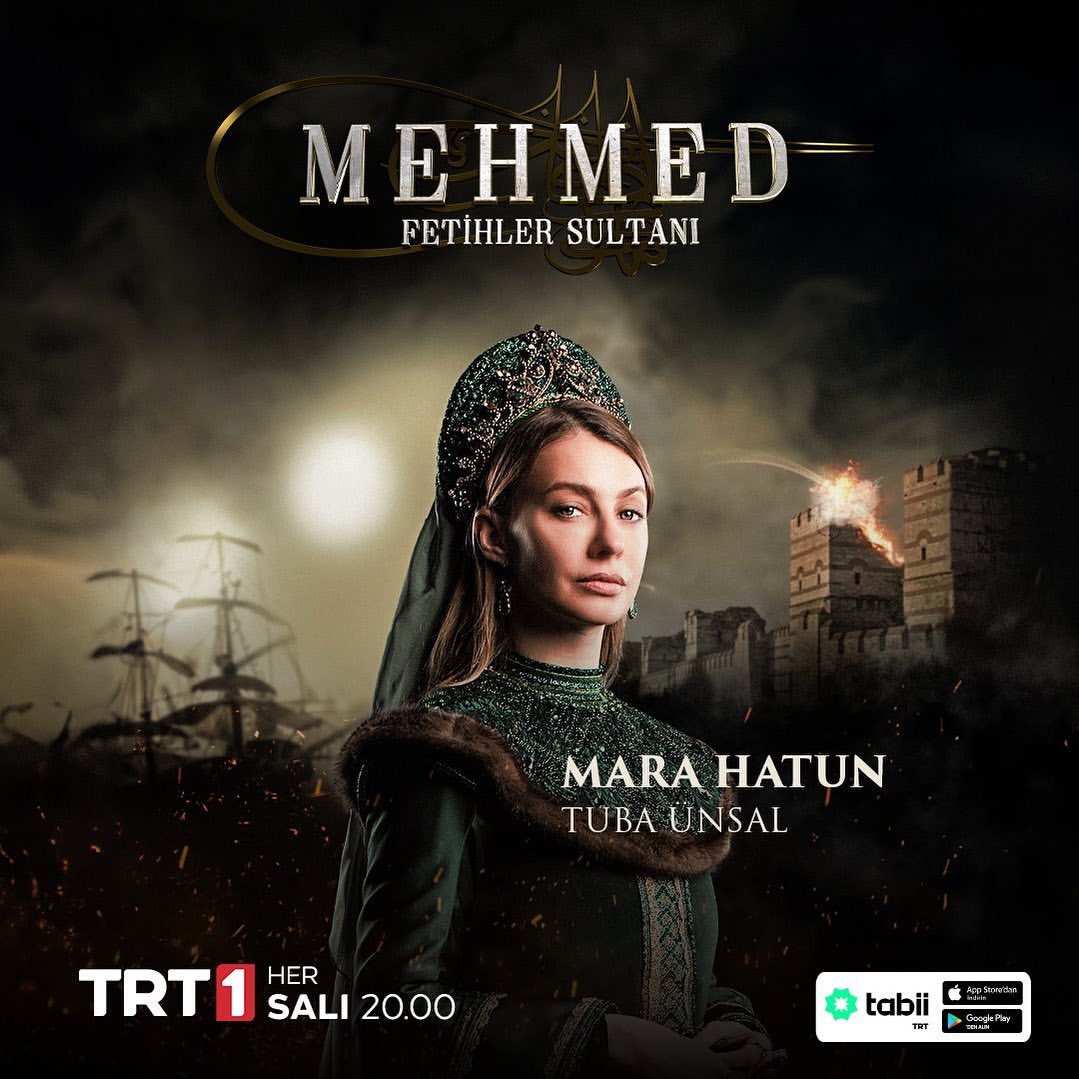 أبطال مسلسل السلطان محمد الفاتح التركي Mehmed Fetihler 2024 40 صورة بوستر مارا خاتون (توبا أونسال) مسلسل السلطان محمد الفاتح التركي