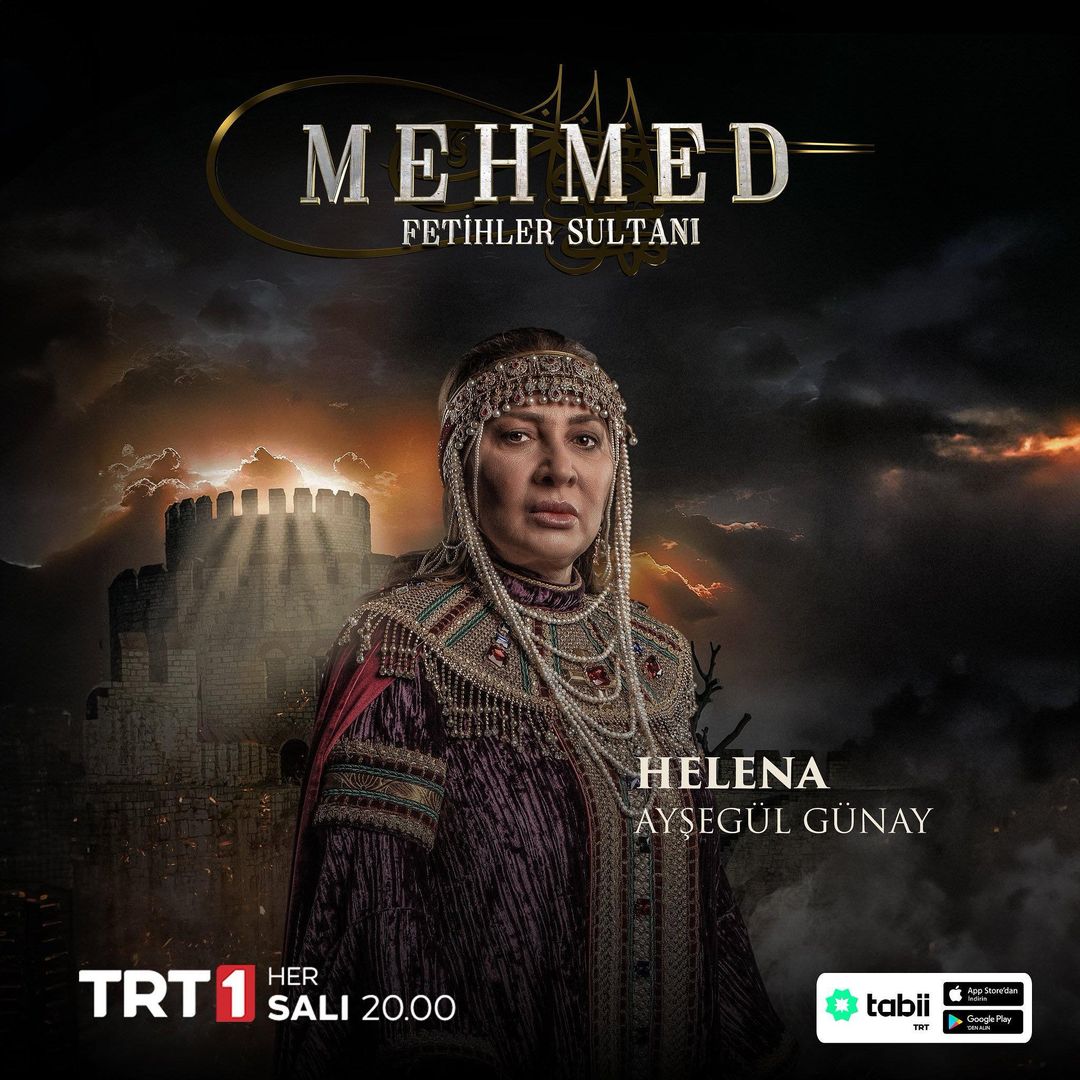 أبطال مسلسل السلطان محمد الفاتح التركي Mehmed Fetihler 2024 41 صورة بوستر هيلينا دراغاس (عائشة جول جوناي) مسلسل السلطان محمد الفاتح التركي