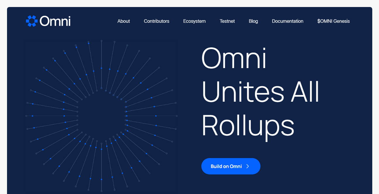 صورة واجهة الموقع الرسمي لشبكة OMNI