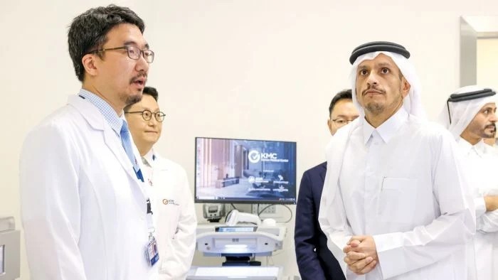 صور افتتاح المستشفى الكوري KMC في قطر في لوسيل